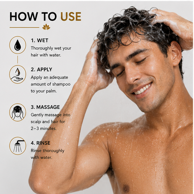BIDOOZ Men’s Care 7 in 1 Repair Shampoo for Damaged Hair, Nourishing & Strengthening Formula, Smooth & Shiny Look, Hair Protection & Revitalizing Care, All Hair Types, 200ml