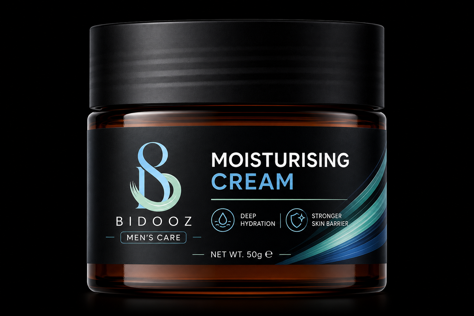 BIDOOZ Men’s Care Moisturising Face Cream for Men, Deep Hydration Daily Moisturizer, Lightweight Non-Greasy Face Cream for Soft, Smooth & Healthy-Looking Skin, 50g