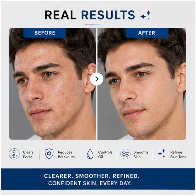 BIDOOZ 1% Salicylic Acid Serum for Men | Acne Control & Clear Skin | 30ml