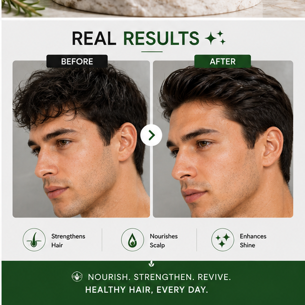 BIDOOZ Men’s Care Rosemary Conditioner for Men, Nourishing Hair Conditioner, Helps Improve Hair Smoothness, Shine & Manageability, Lightweight Daily Hair Care for All Hair Types, 200ml
